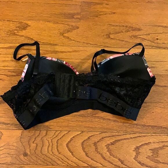 NWT One bebe tag free bra size 34C pink, white & black. - Picture 3 of 3